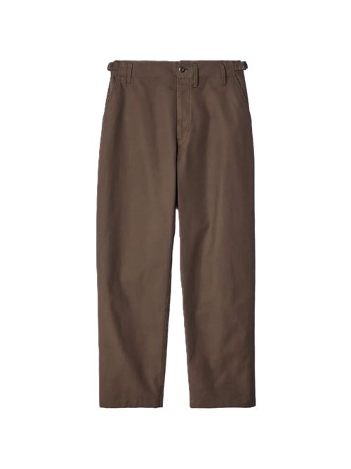 Tapered pants in heavy cotton twill Lemaire | PA1342LF1452BR489 CHOCOLATE